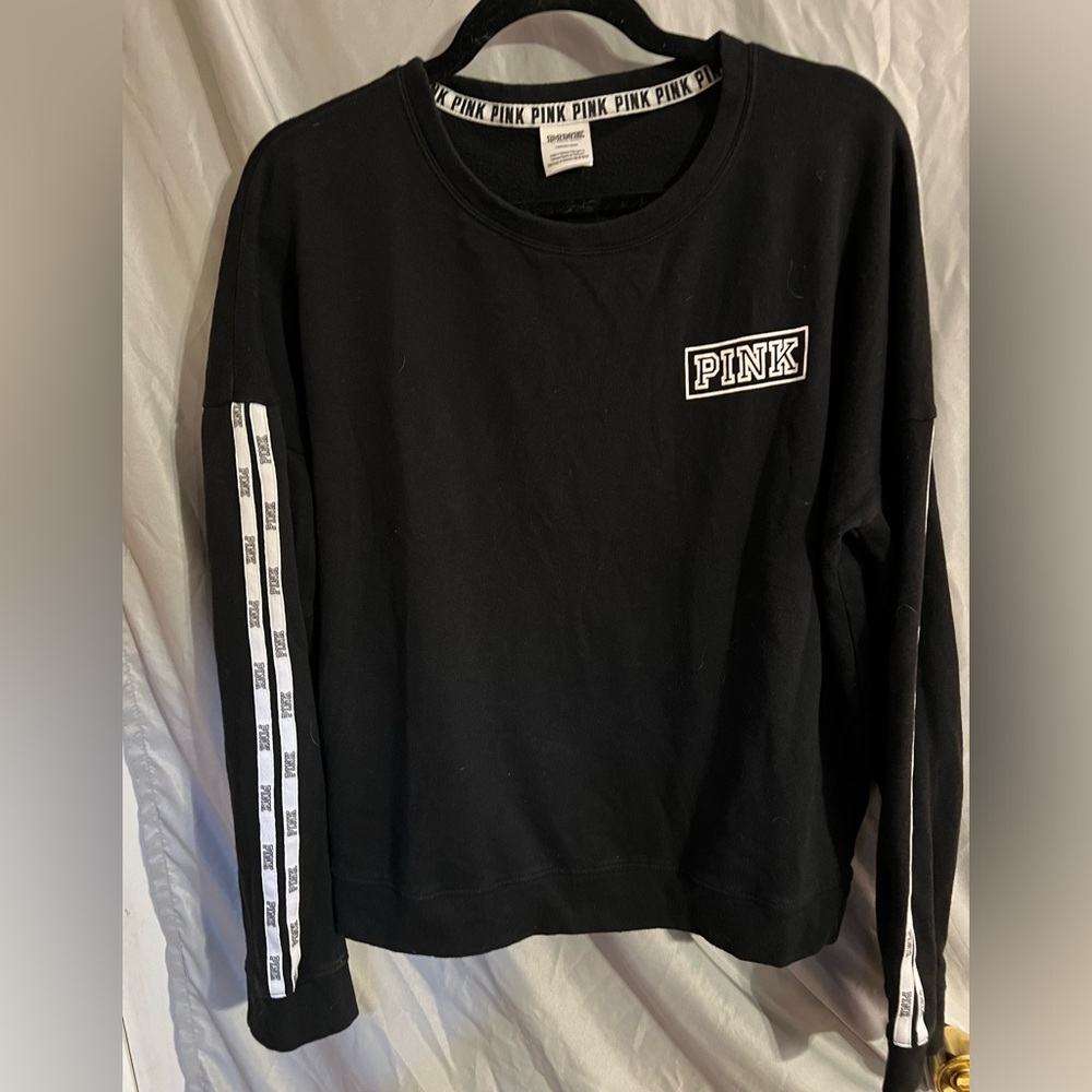 VS PINK Black and White Sweatshirt